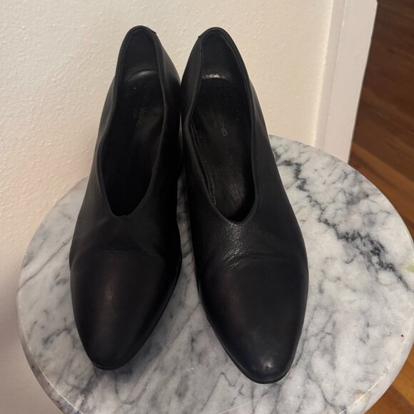 Vagabond Olivia Black Leather Mid Heeled Shoes - Black / US 7 - Picture 6 of 10